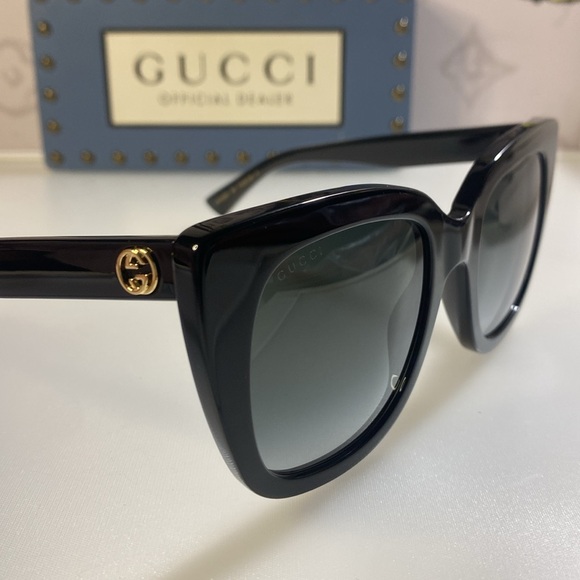 New Gucci Women's GG0163SN 001 51mm Sunglasses - Picture 6 of 12